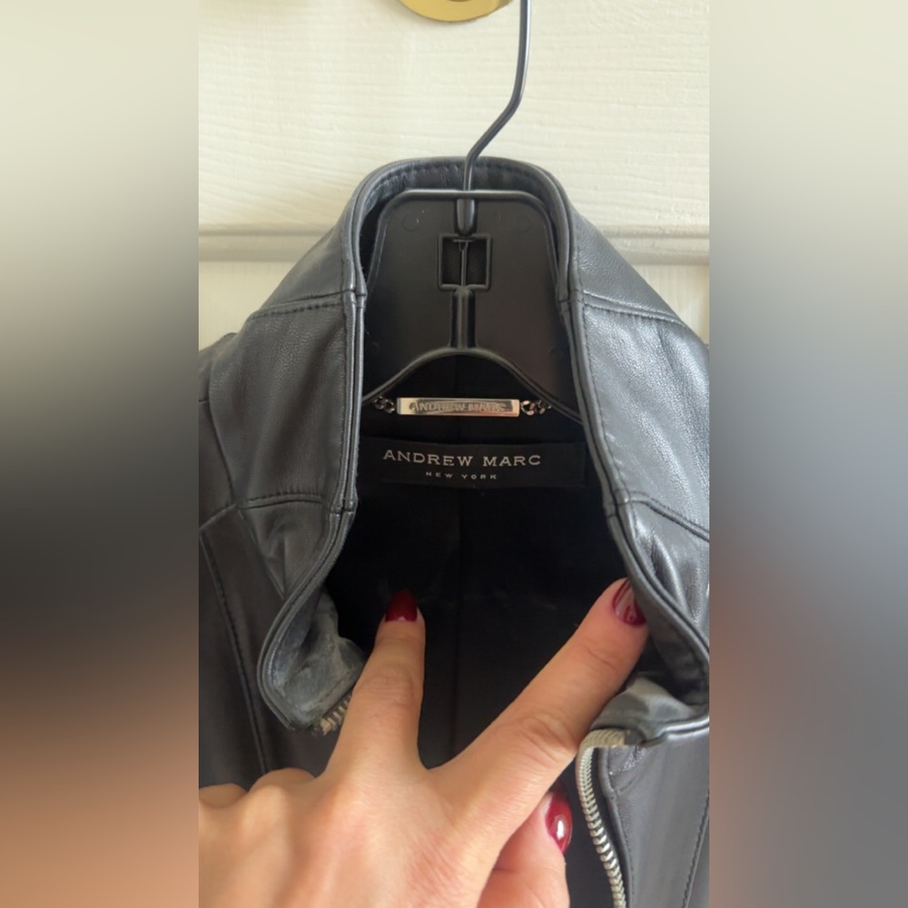 Andrew Marc womans leather jacket